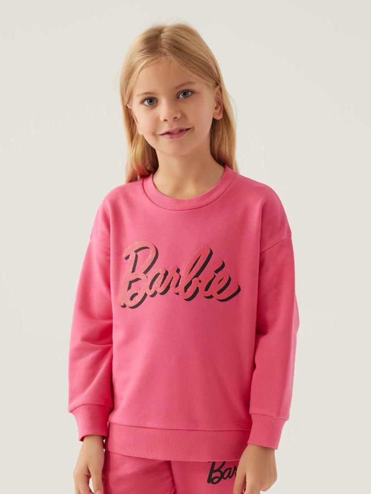Roly Poly Barbıe Kız Çocuk 3-8 Yaş Sweatshirt - Fusya