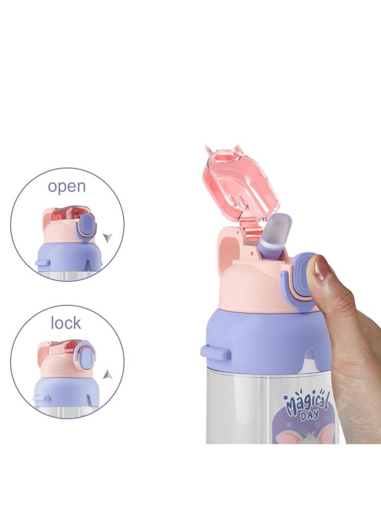 Vagonlife Policarbon Pipetli Matara Suluk 650 ml - Pembe