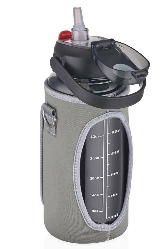Vagonlife Tritan Kılıflı Matara 1500 Ml - Siyah