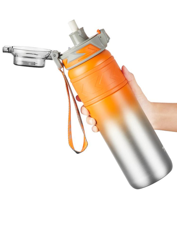 Vagonlife TKK Pipetli Çelik Termos 900 ml - Turuncu