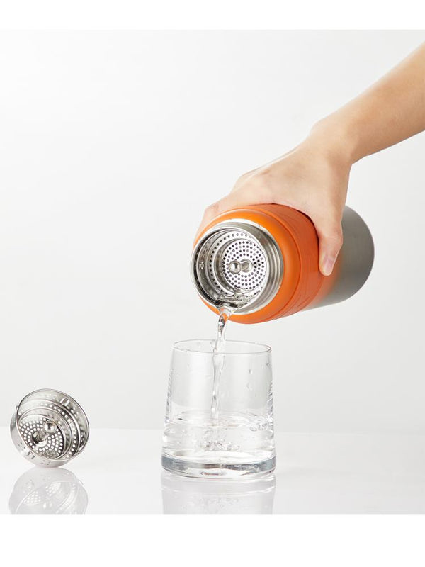 Vagonlife TKK Pipetli Çelik Termos 900 ml - Turuncu