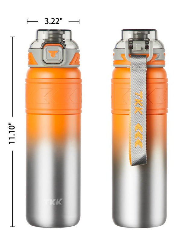 Vagonlife TKK Pipetli Çelik Termos 900 ml - Turuncu