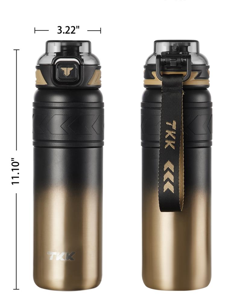 Vagonlife TKK Pipetli Çelik Termos 900 ml - Sarı