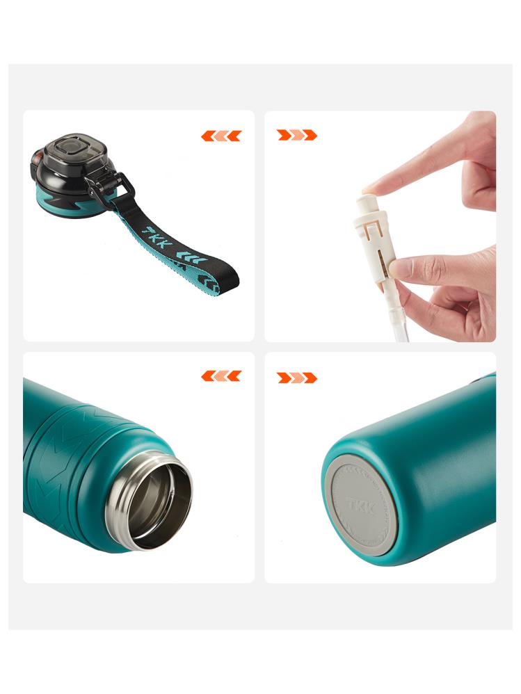 Vagonlife TKK Pipetli Çelik Termos 900 ml - Mavi