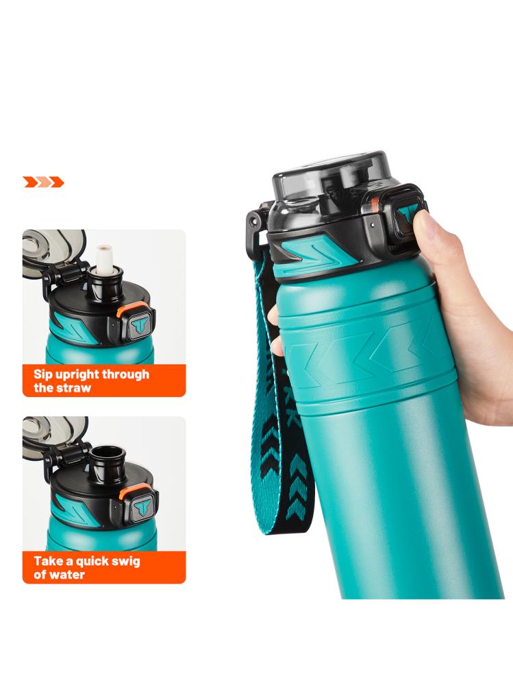 Vagonlife TKK Pipetli Çelik Termos 900 ml - Mavi