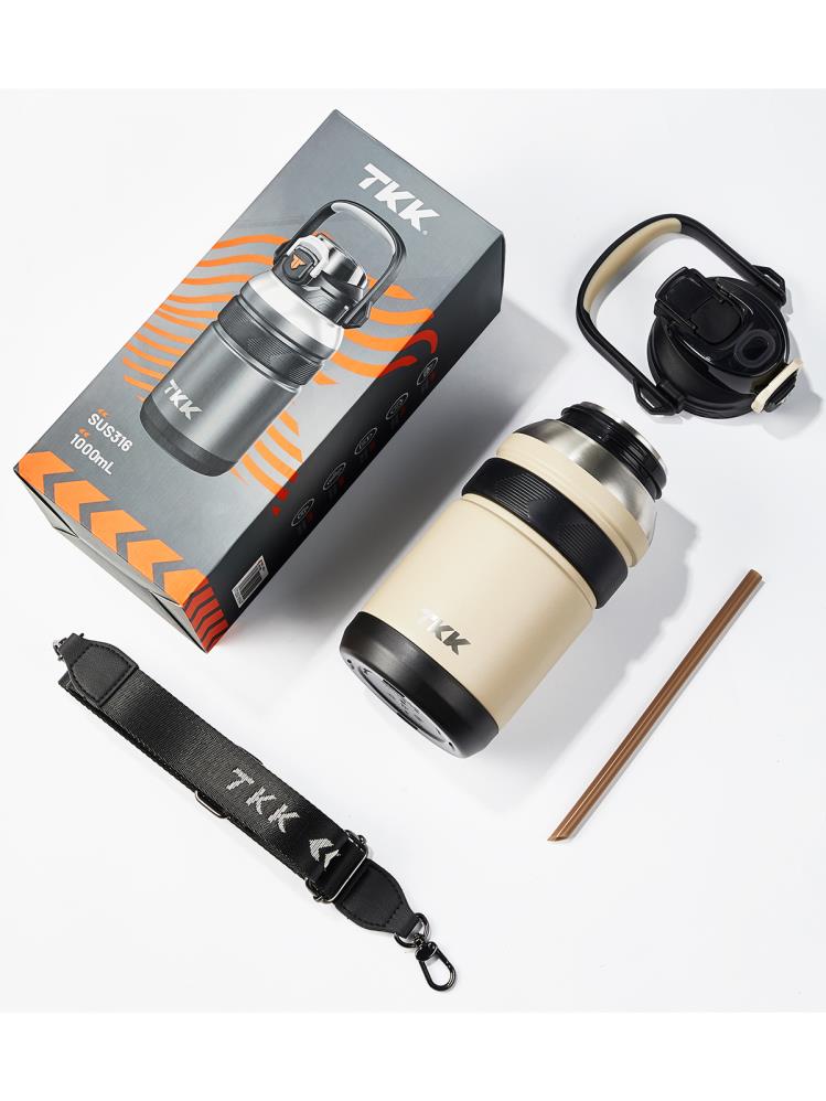 Vagonlife TKK Çelik Termos 1500 ml - Beyaz