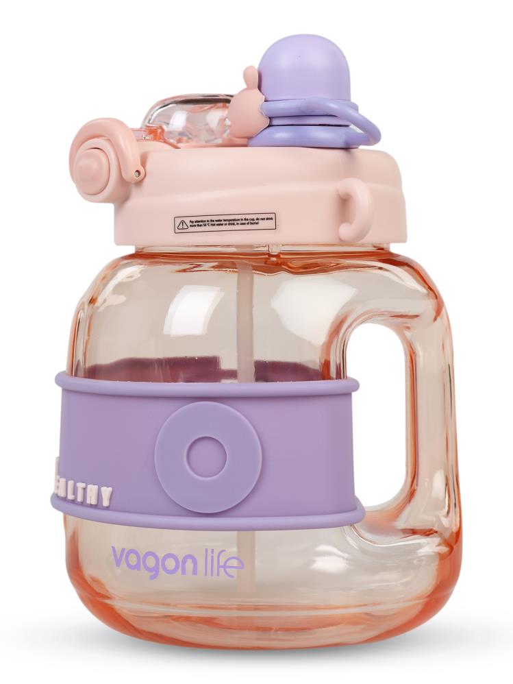Vagonlife Policarbon Pipetli Matara 1000 ml - Pembe