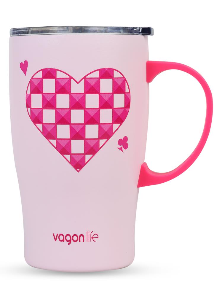 Vagonlife Çelik Termos Matara 480 ml - Pembe