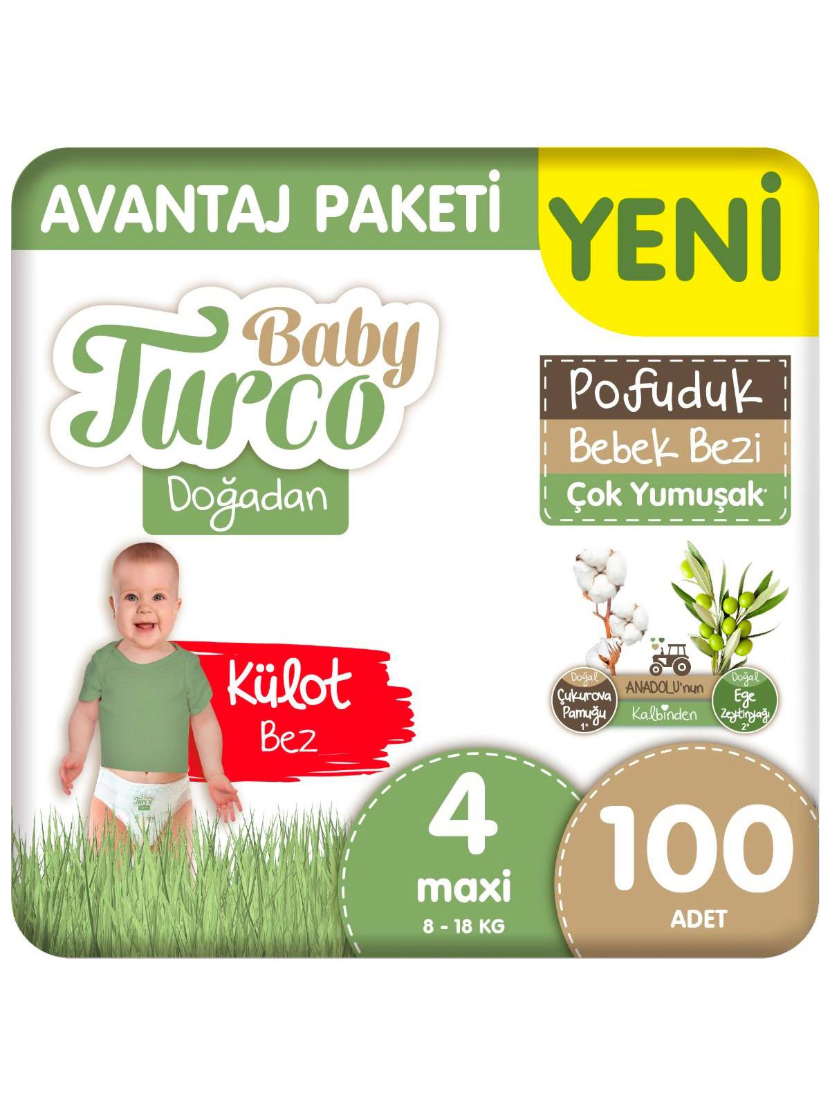 Baby Turco Doğa Knl Avantaj Külot Maxi 100 Adet