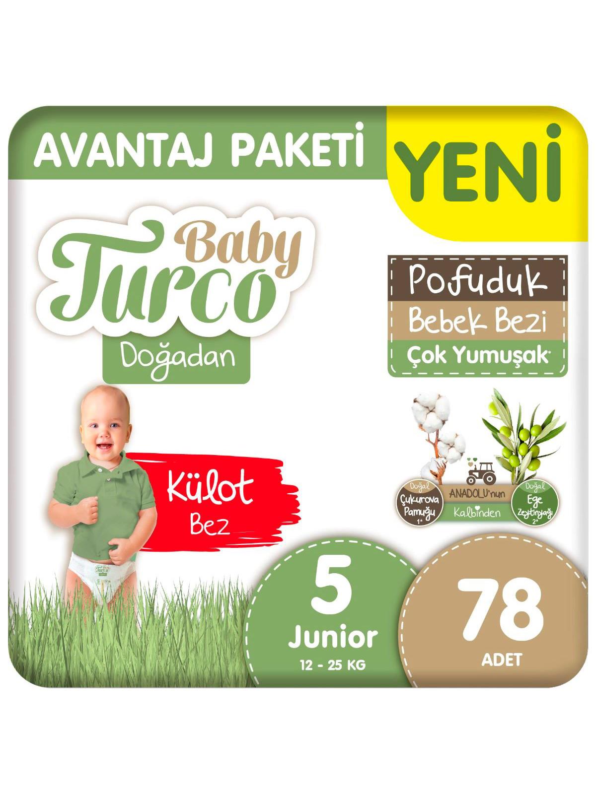 Baby Turco Doğa Knl Avantaj Külot Junıor 78 Adet
