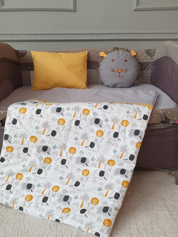 Yuar Baby 5 Parça Oyun parkı uyku seti - Gri