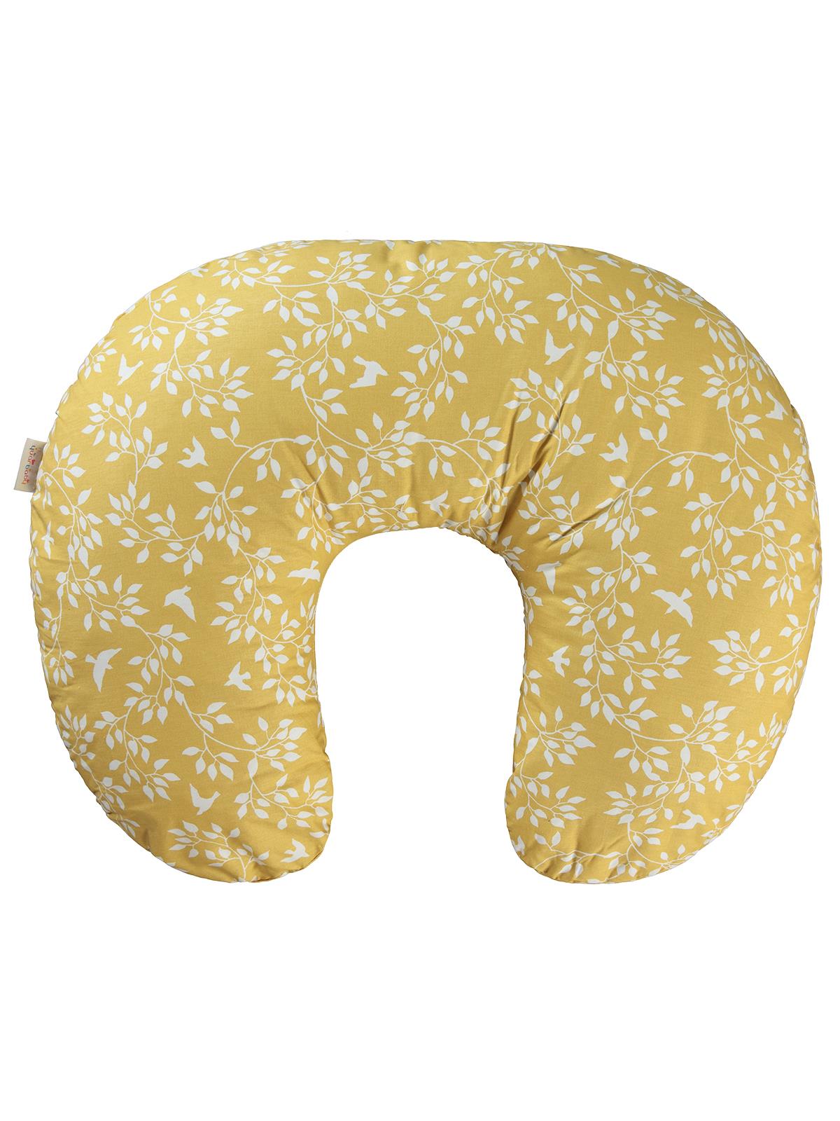 Yuar Baby Çiçek Desenli Emzirme Minderi - Hardal