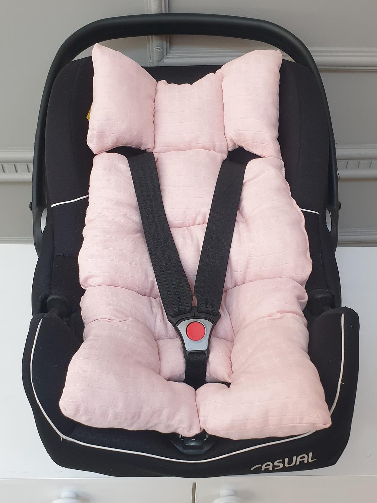 Yuar Baby Müslin Anakucağı Örtü ve Minder Seti - Pembe