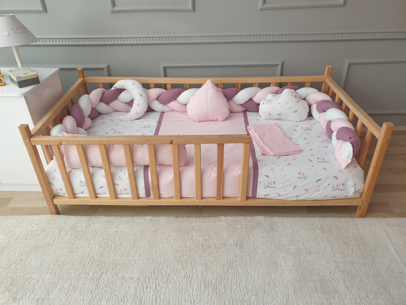 Yuar Baby Motessori Örgü Uyku Seti - Pembe