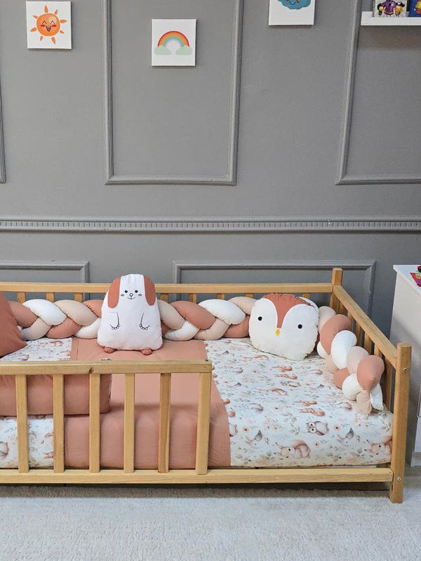 Yuar Baby Motessori Örgü Uyku Seti - Pudra