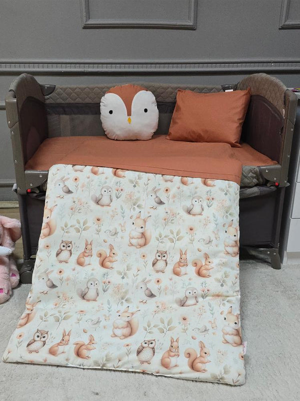 Yuar Baby Oyun Parkı 5 Parça Uyku Seti - Pudra