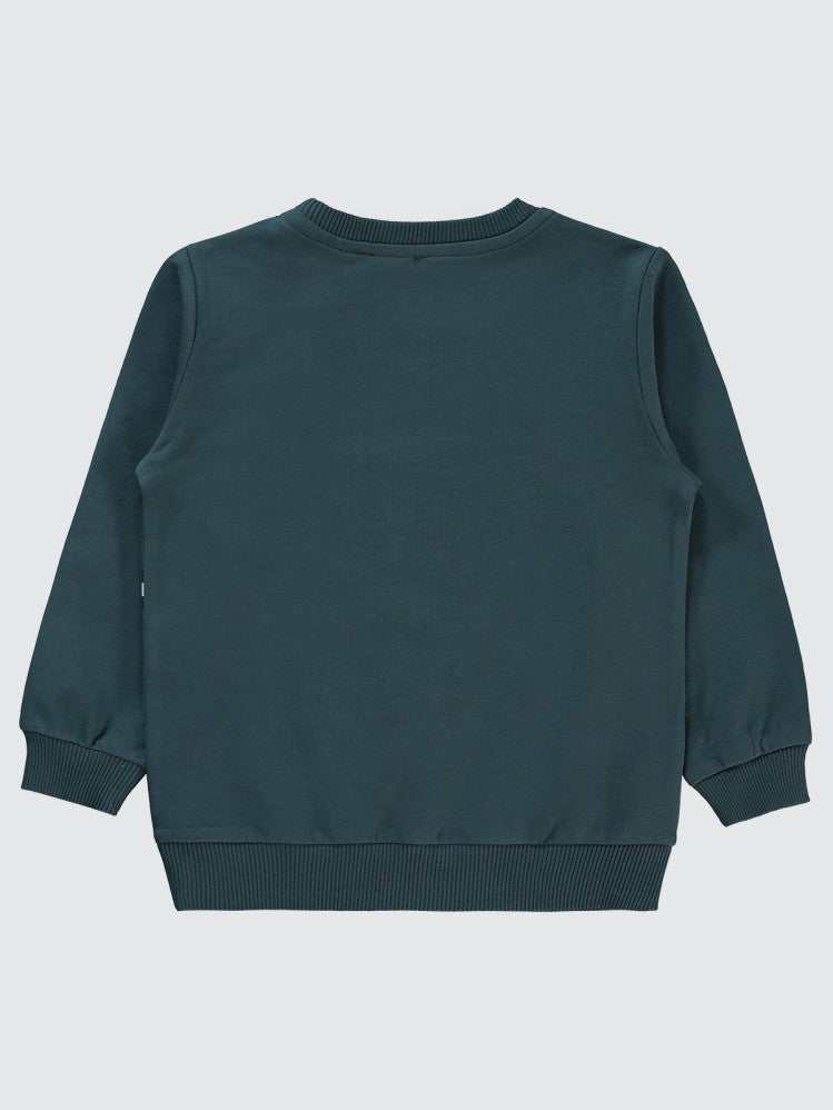 DütDüt Baskılı 2-5 Yaş Sweatshirt - Gri