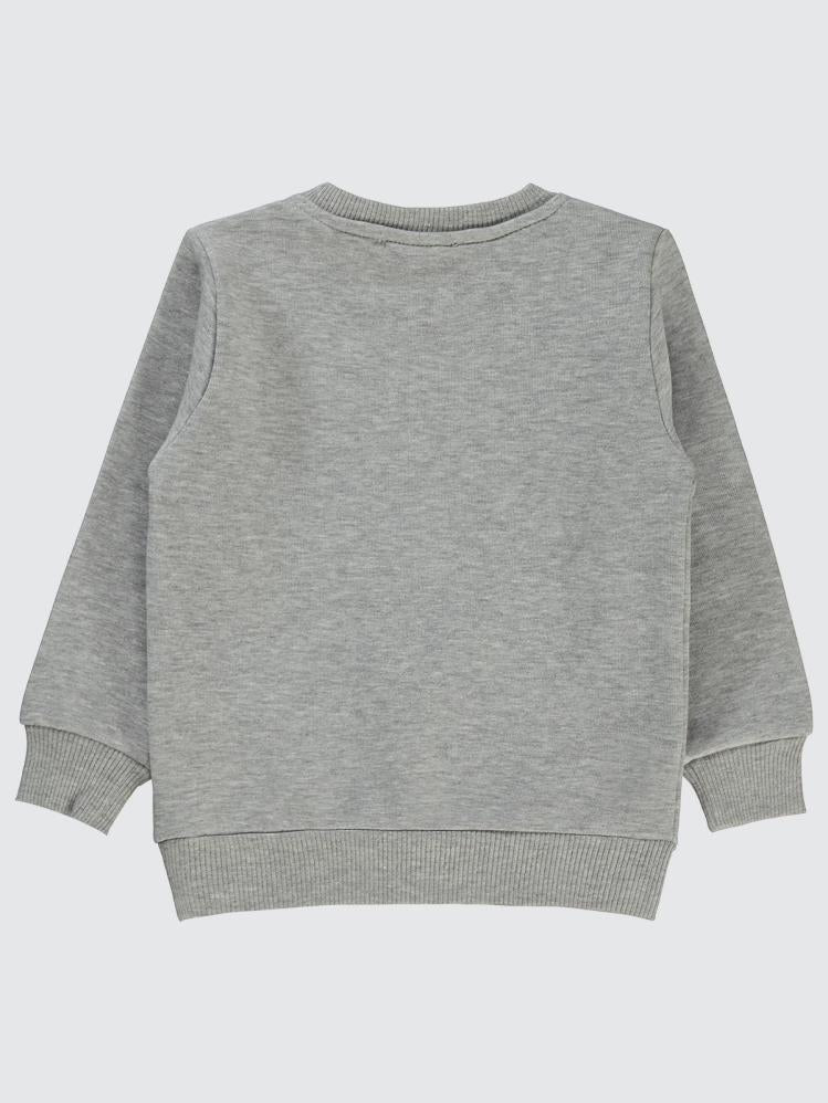 Civil Boys Qr Kod Etiketli 2-5 Yaş Sweatshirt - Gri