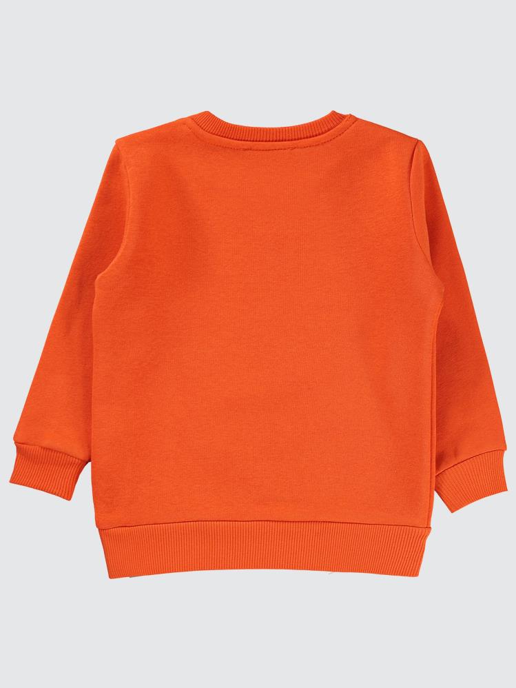 Civil Boys Qr Kod Etiketli 2-5 Yaş Sweatshirt - Turuncu