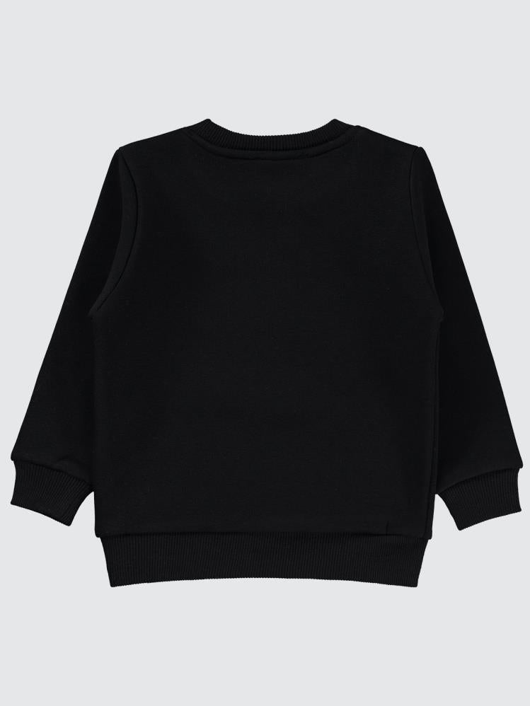 Civil Boys Qr Kod Etiketli 2-5 Yaş Sweatshirt - Siyah
