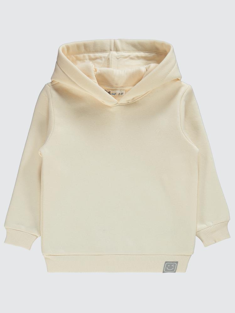 Civil Boys Qr Kod Etiketli Kapşonlu 2-5 Yaş Sweatshirt - Gri