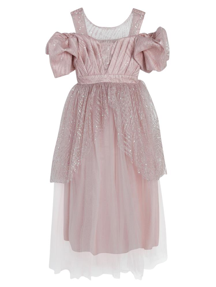 Civil Girls Simli 6-14 Yaş Abiye - Lila