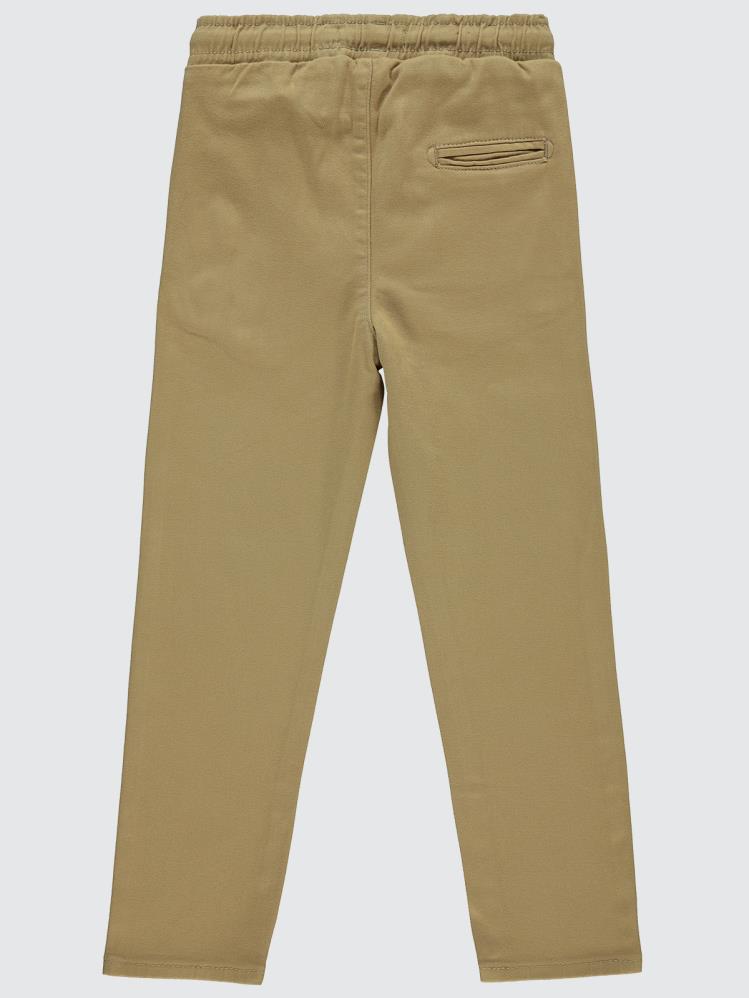 Civil Boys Beli Lastikli Chinno 10-13 Yaş Pantolon - Kahverengi