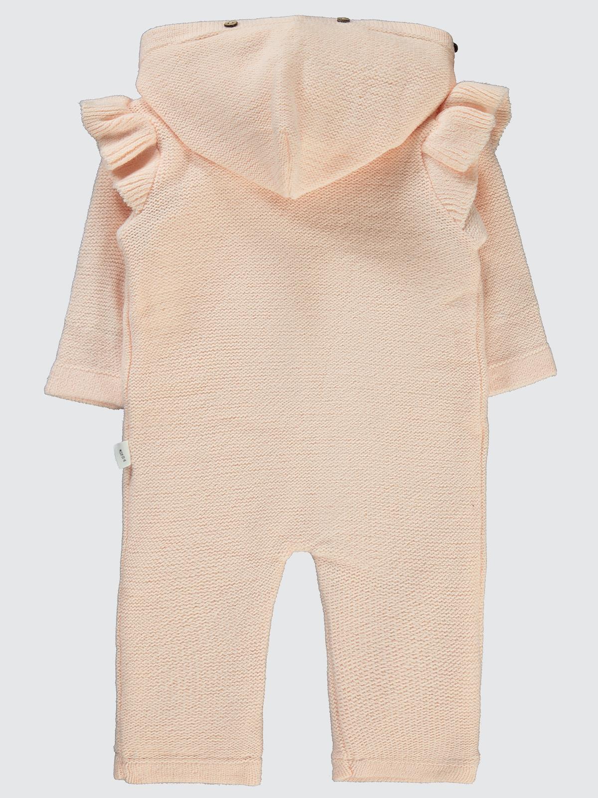 Civil Baby Polarlı Örgülü 6-18 Ay Tulum - Pudra