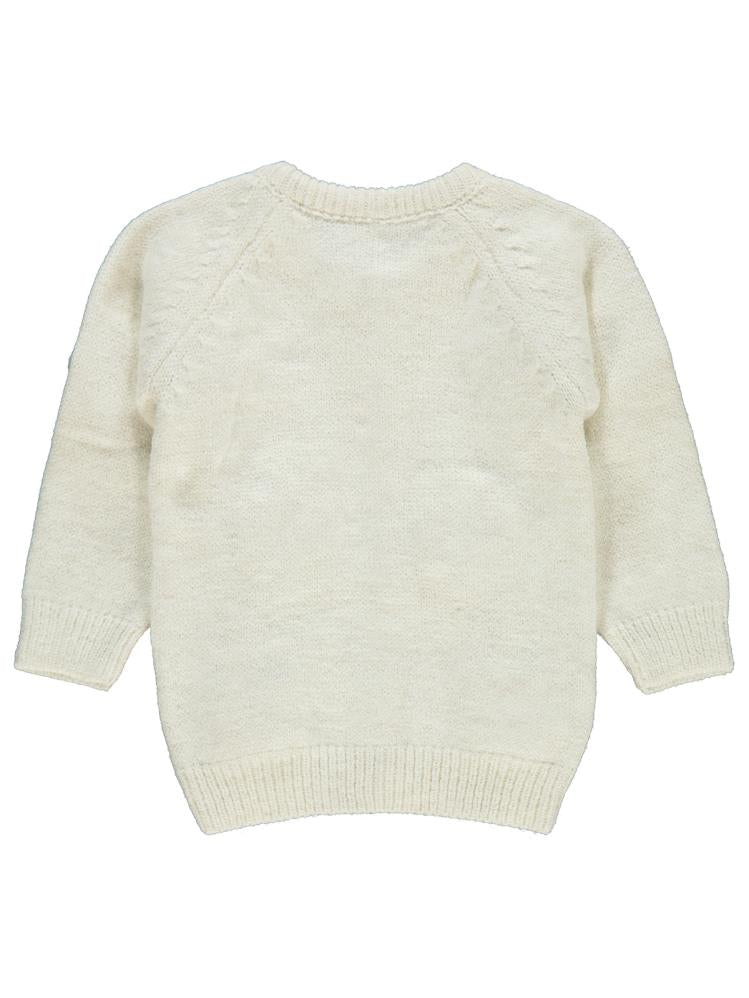 Civil Baby Çiçek Nakışlı 6-18 Ay Hırka - Ekru