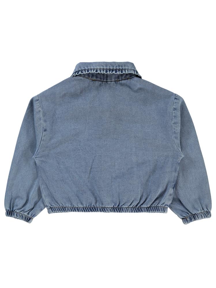 Civil Girls Yakası Fırfırlı 2-5 Yaş Gömlek - Mavi