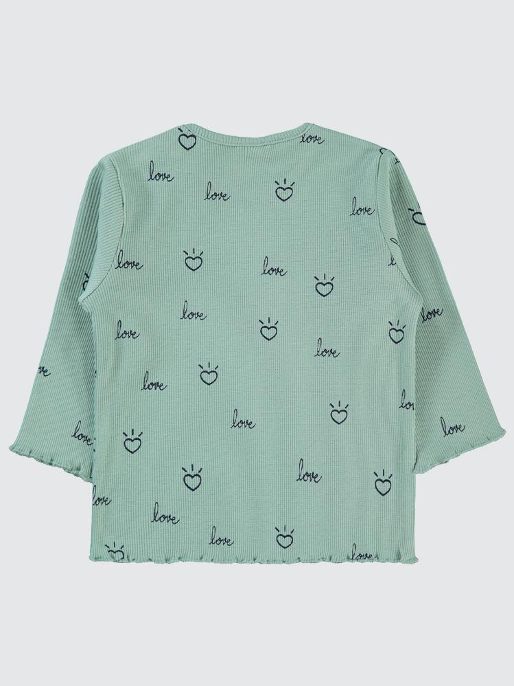 Civil Baby Love Kalp Empirme 6-18 Ay Sweatshirt - Yeşil