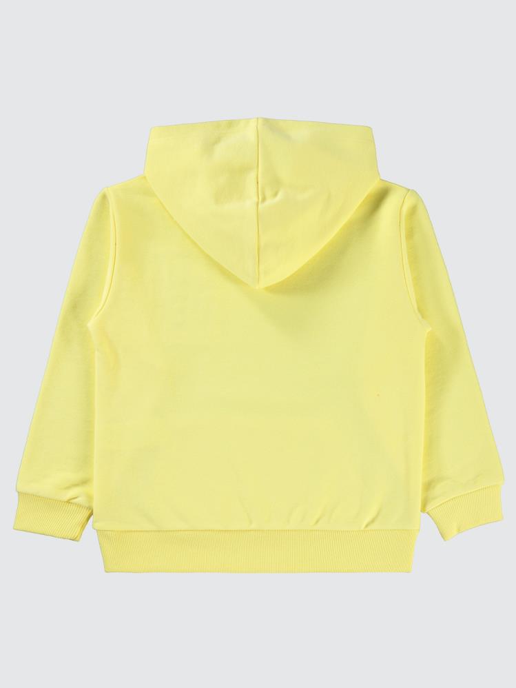 Civil Girls Kanguru Cepli 6-9 Yaş Sweatshirt - Sarı