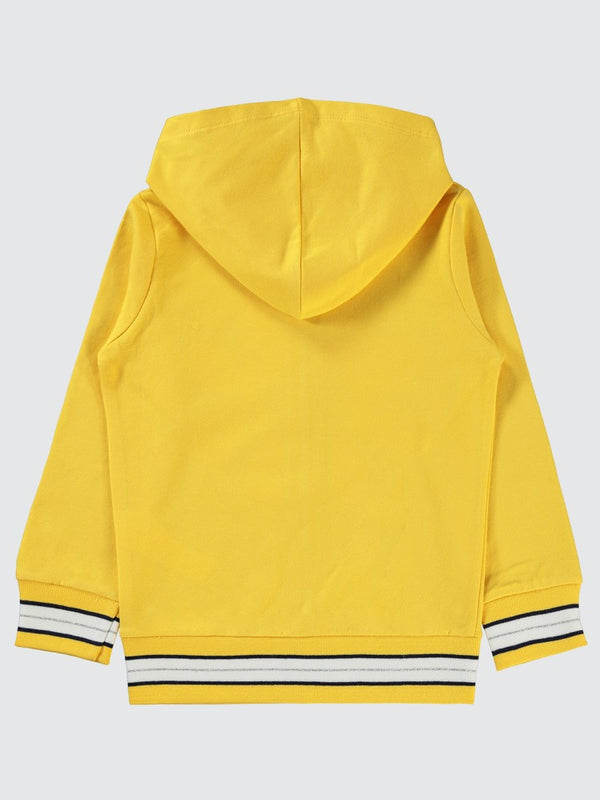 Civil Girls Papatya Baskılı 6-9 Yaş Hırka - Sarı