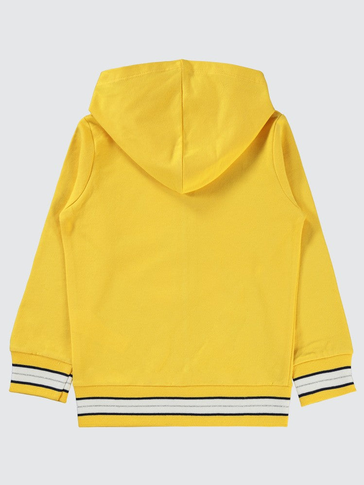 Civil Girls Papatya Baskılı 6-9 Yaş Hırka - Sarı