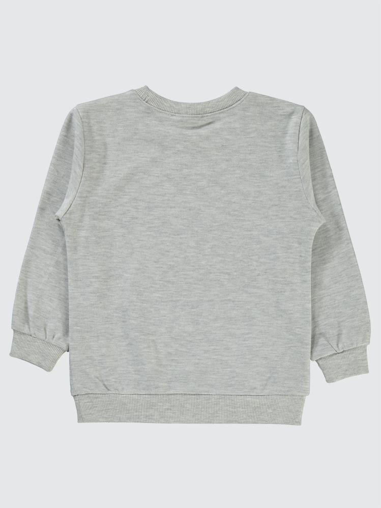 Civil Girls Papatya Baskılı 2-5 Yaş Sweatshirt - Gri