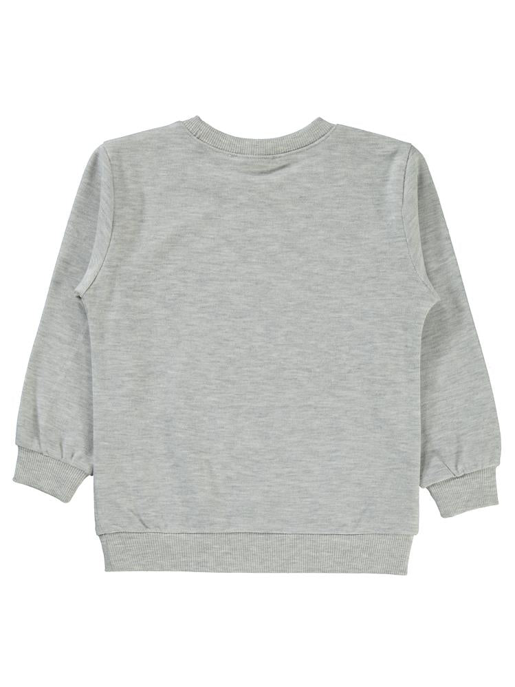 Civil Girls Papatya Baskılı 2-5 Yaş Sweatshirt - Gri