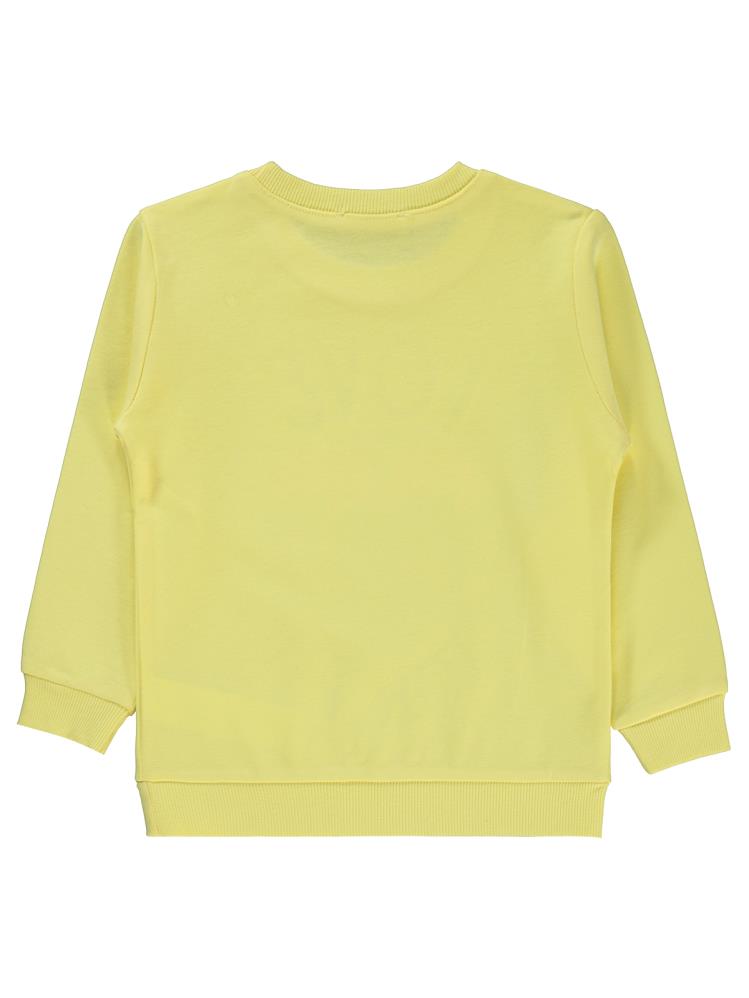 Civil Girls Love For All Baskılı 2-5 Yaş Sweatshirt - Sarı