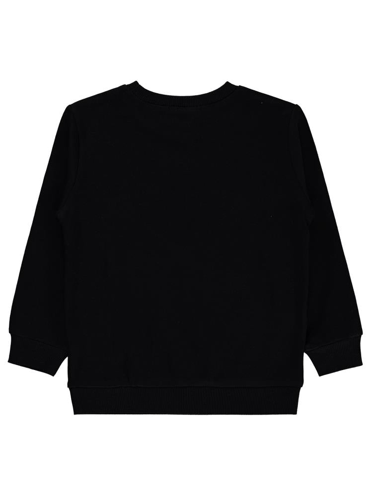 Civil Girls Love For All Baskılı 2-5 Yaş Sweatshirt - Siyah