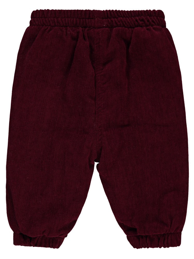 Civil Baby Çiçek Nakışlı 6-18 Ay Pantolon - Bordo