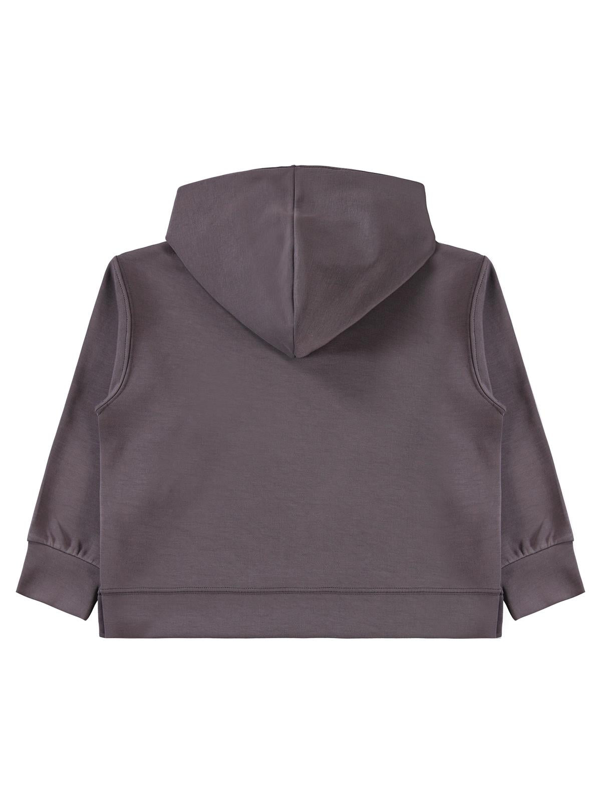 Civil Kız Çocuk Beautiful Baskılı Sweatshirt | Double Face İnterlok | Okul Kreş ve Günlük Kullanım - Gri