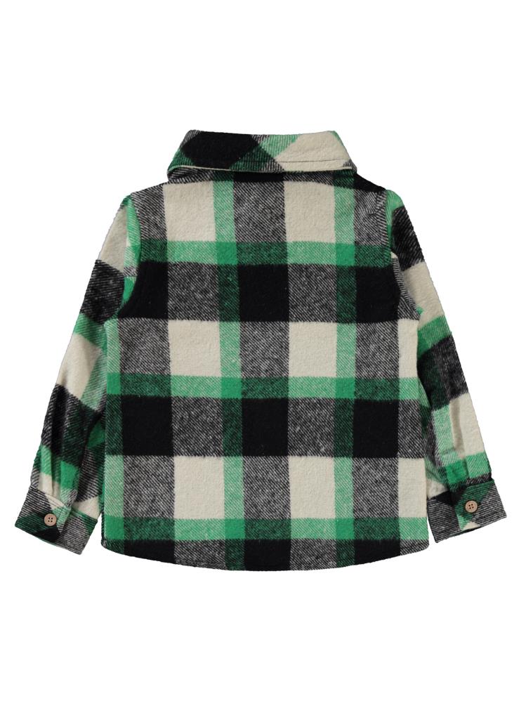 Civil Boys Çift Cepli Ekoseli 2-5 Yaş Gömlek - Yeşil