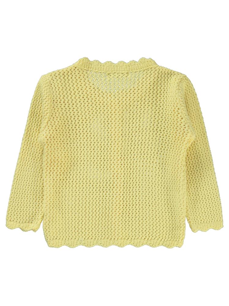 Civil Girls Acur Örgü 2-5 Yaş Hırka - Sarı