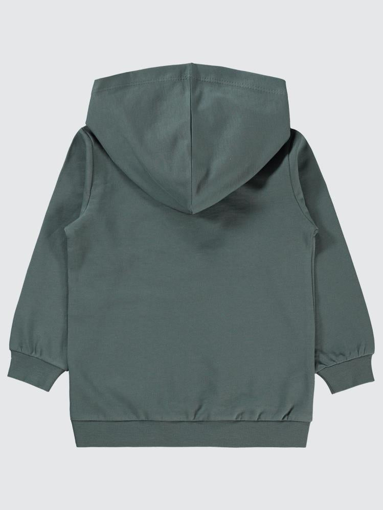 Batman Gofre Baskılı 2-5 Yaş Sweatshirt - Gri