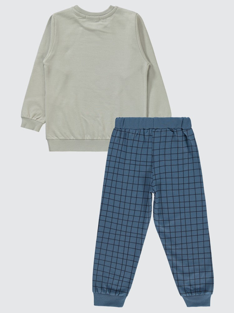 Civil Boys Ready To Camp Baskılı 2-5 Yaş Eşofman Takımı - Mavi