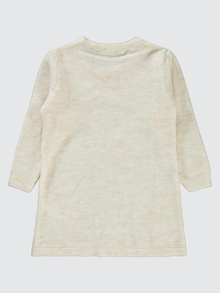 Civil Girls Unicorn Desenli 2-5 Yaş Elbise - Bej