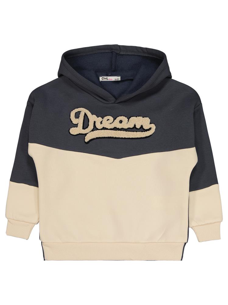 8933 Civil Girls Dream Baskılı 6-9 Yaş Eşofman Takımı - Gri