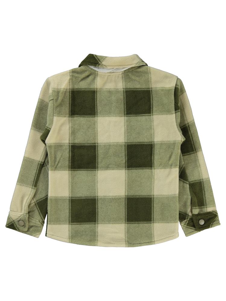 Civil Boys Ekoseli 10-13 Yaş Gömlek - Haki