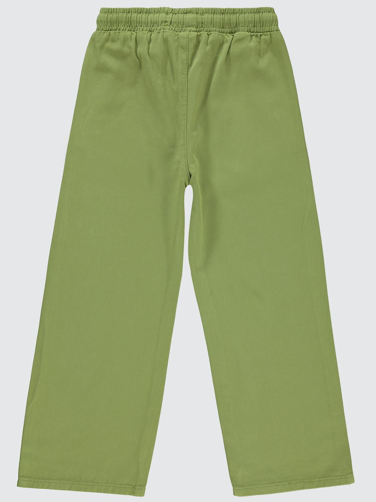 Civil Girls Bol Paça 6-9 Yaş Pantolon - Haki