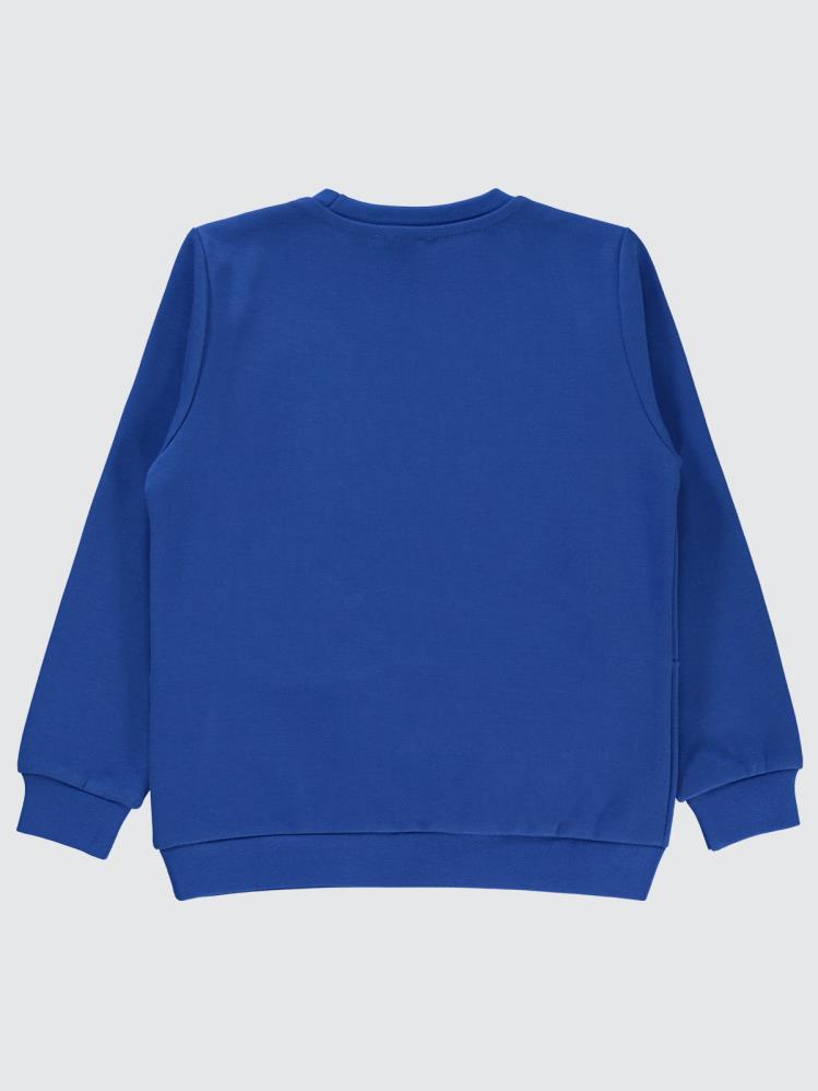 Civil Boys Excuses Baskılı 10-13 Yaş Sweatshirt - Mavi