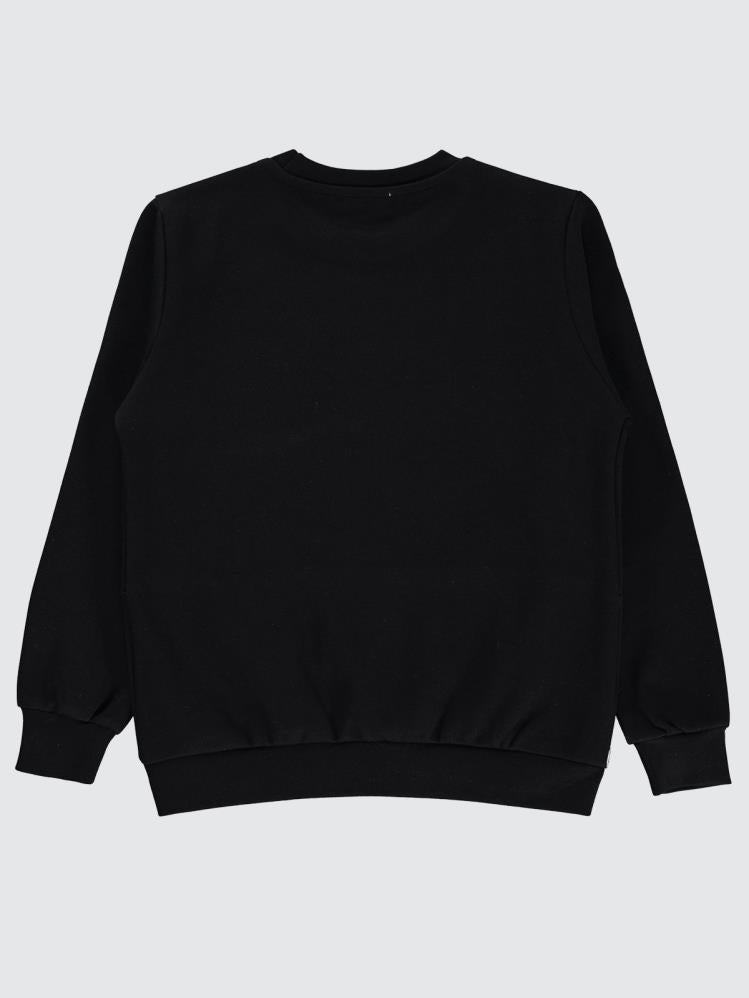 Civil Boys Excuses Baskılı 10-13 Yaş Sweatshirt - Siyah